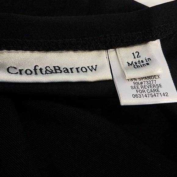 Croft & Barrow skirt bathing suit Sz 12 - Picture 2 of 5